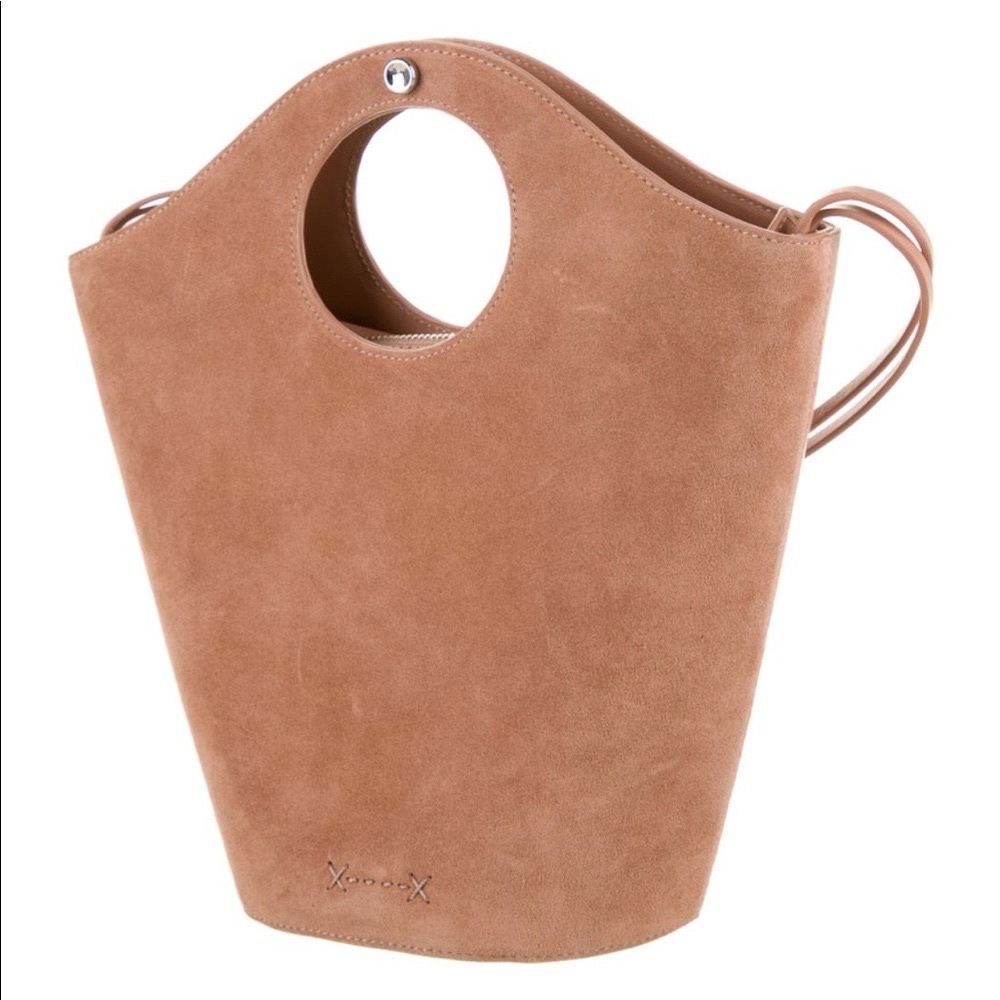 Elizabeth & James - Leather + Suede: Small Market Shopper Neutral Bag